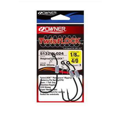 Owner Twistlock – Weighted - 3/0 - Gone Fishing Jersey