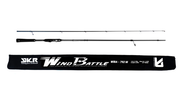 Fishing rod with branded carrying case