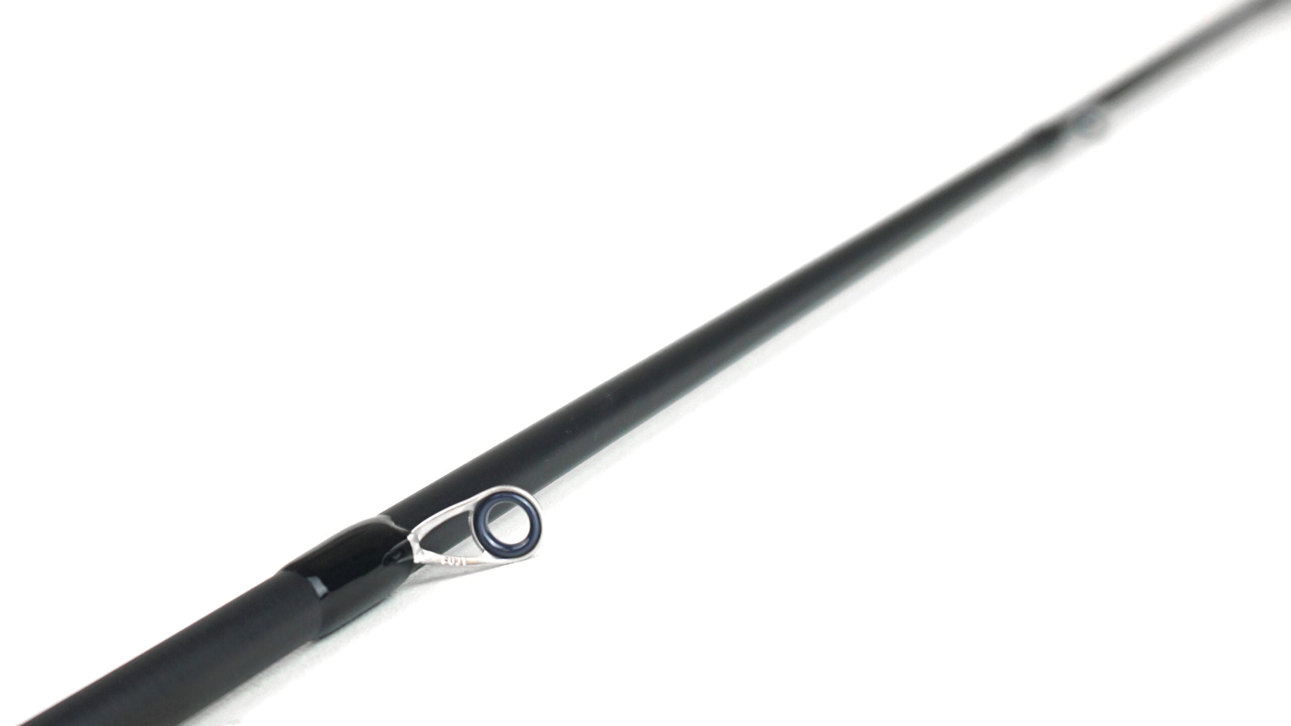 Close-up of a fishing rod guide loop