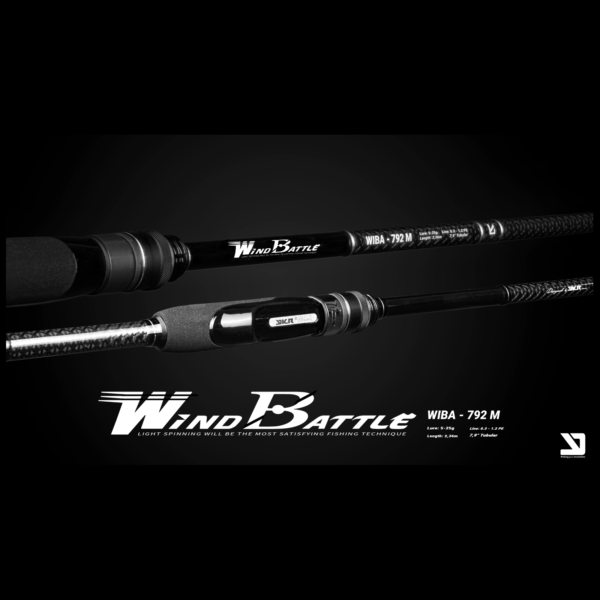 Wind Battle fishing rod model WIBA-792M black design