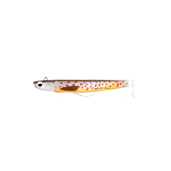 Colourful fishing lure, designed as a fish mimic.