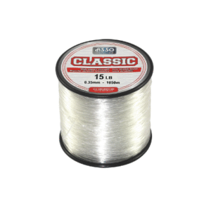 Fishing line spool, 15 LB, 1050m, transparent.