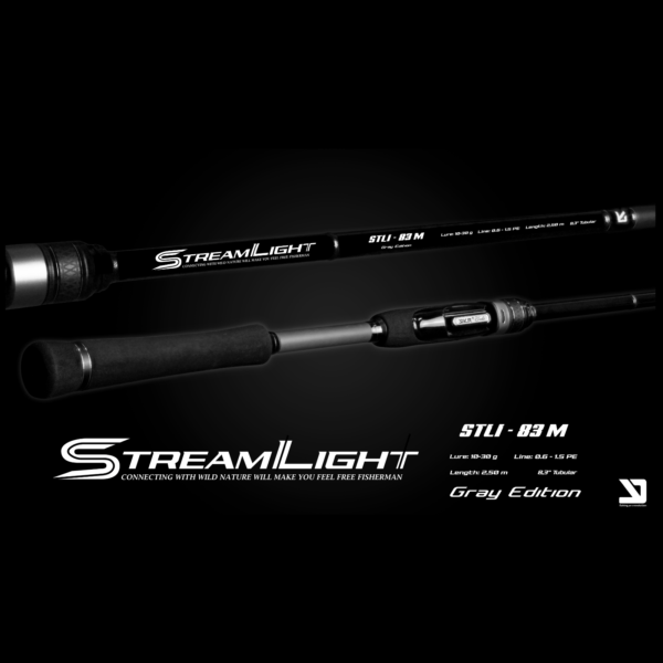 StreamLight STLI-83M fishing rod, grey edition.
