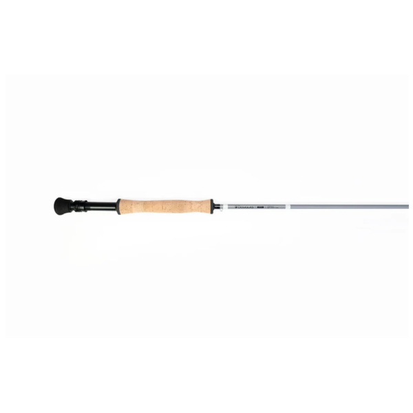 Fly fishing rod with cork handle.