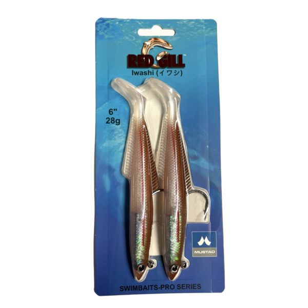 Red Gill Iwashi 6-inch soft fishing lures pack